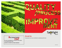 SpotLight Award - Quality/Process Improvement