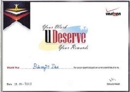 UDeserve Award - Your Work/Your Awards